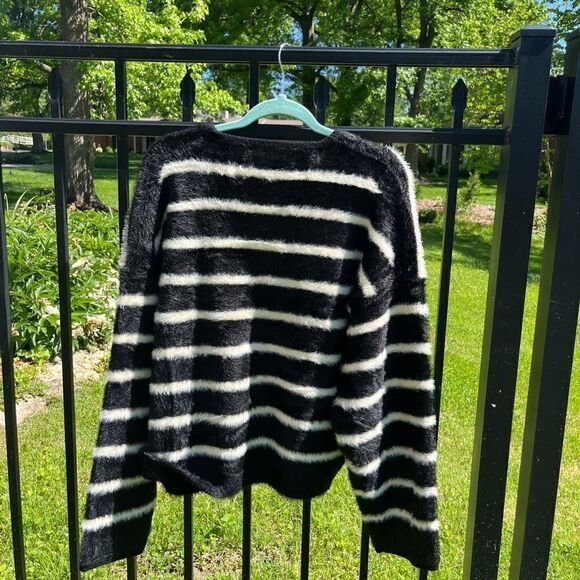J Crew Striped Brushed Yarn Sweater Lady Jacket NWT - Picture 14 of 14